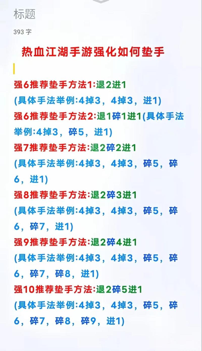 2026新热血江湖强化技巧：3个亲测秘诀让你轻松上+10！-3